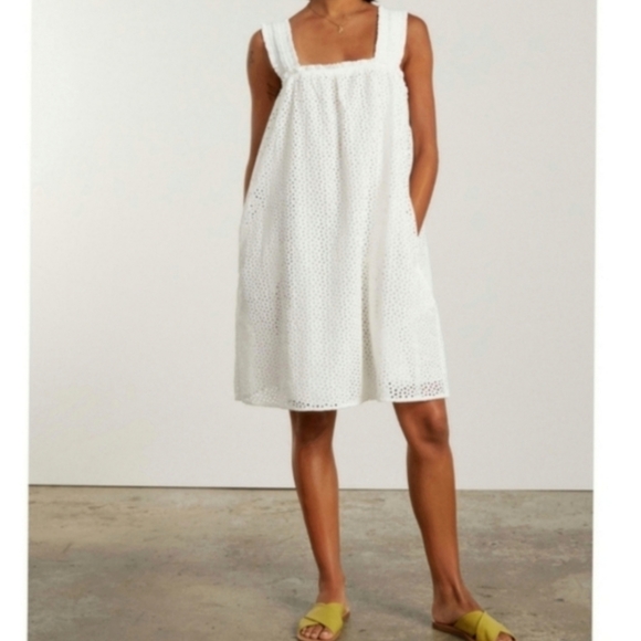 Everlane The Eyelet Smock Dress - Picture 1 of 9